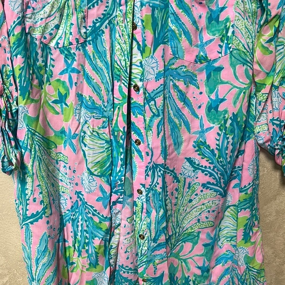 EUC Lilly Pulitzer Natalie Coverup sz medium - Picture 5 of 8